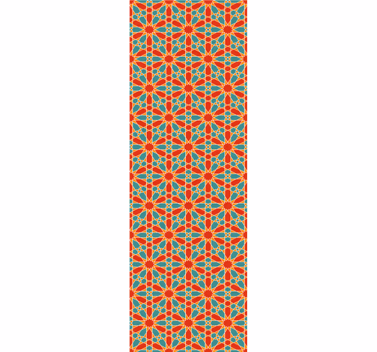 Tapete geometrisch kaleidoskop symmetrie - TenStickers