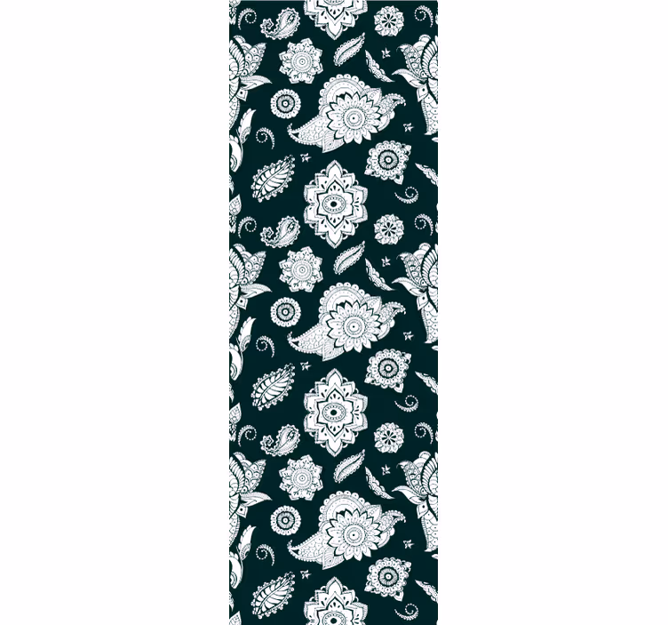 Tapete Küche blumenfliesenmotiv - TenStickers