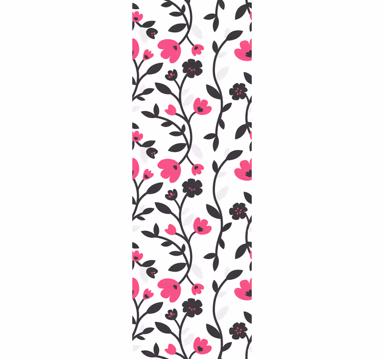 Blumentapete blumen blüten muster - TenStickers