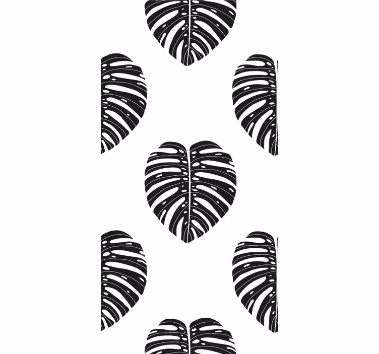 Tapete Blätter monstera-blattmuster - TenStickers