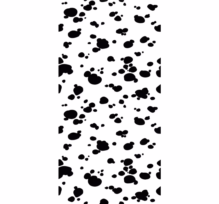 Hunde tapete mit pfotenabdruck-muster - TenStickers
