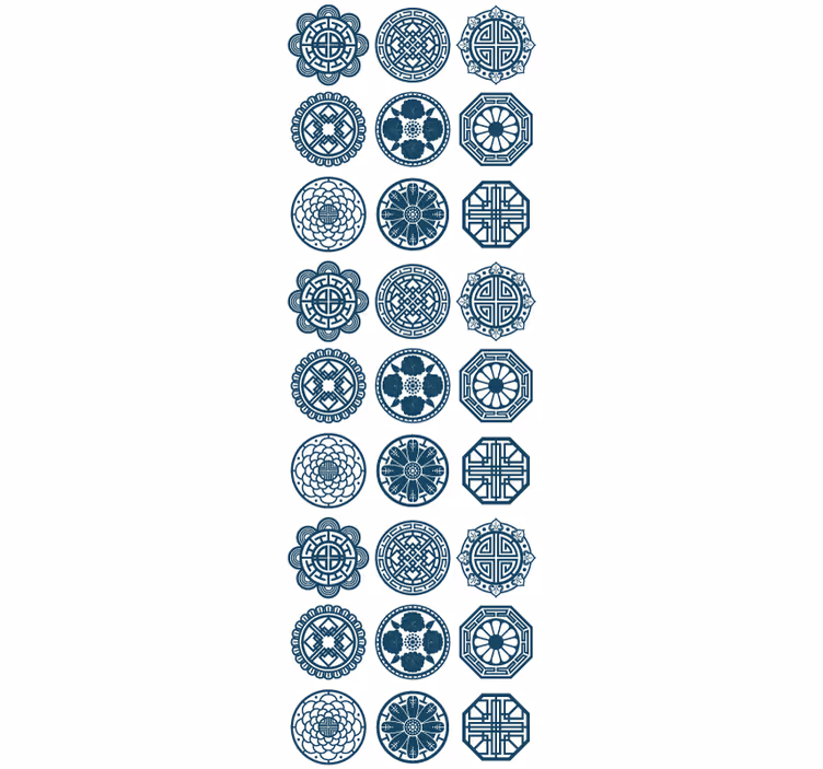 Tapete Fliesenoptik geometrische fliesenmuster - TenStickers