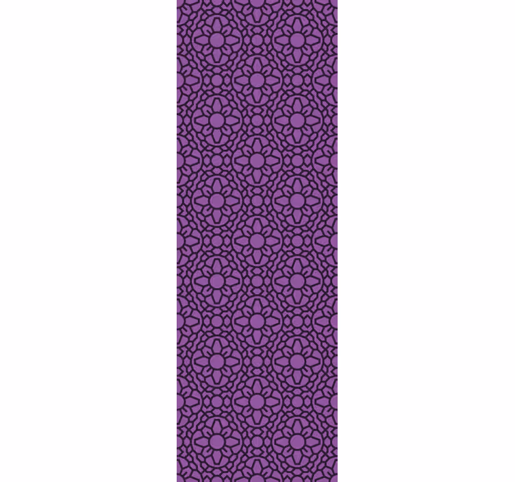 Tapete Florale Ornamente florales geometrisches muster - TenStickers