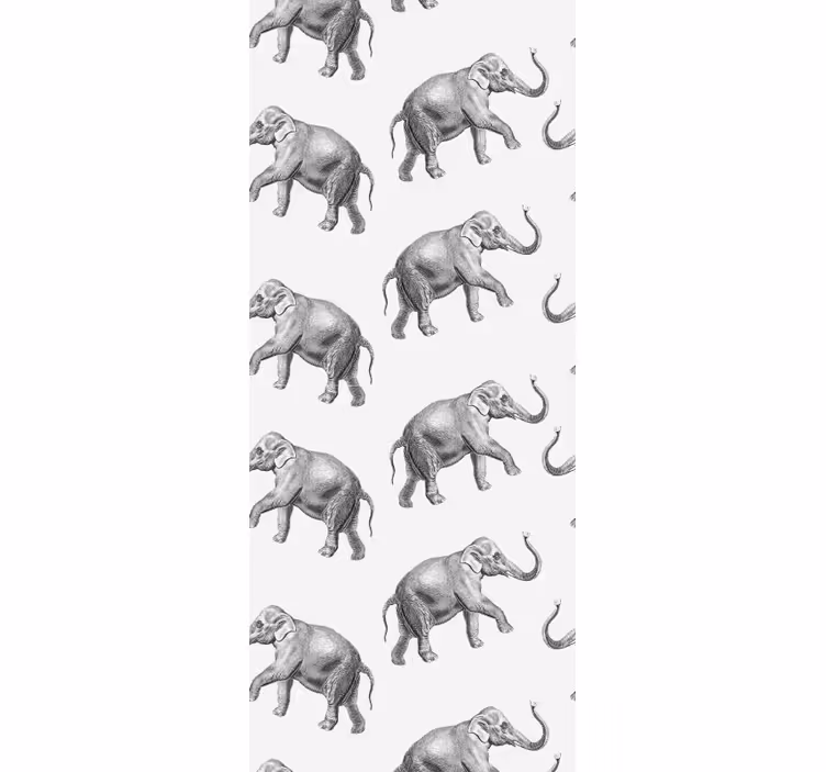 Tapete Elefanten elefantenwiederholung - TenStickers