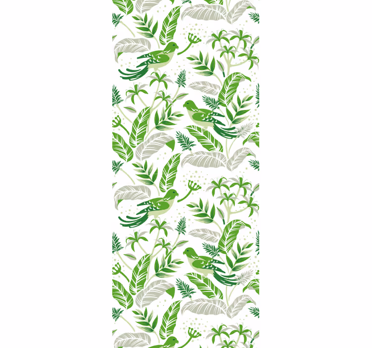 Tapete blätter mit botanischem motiv - TenStickers