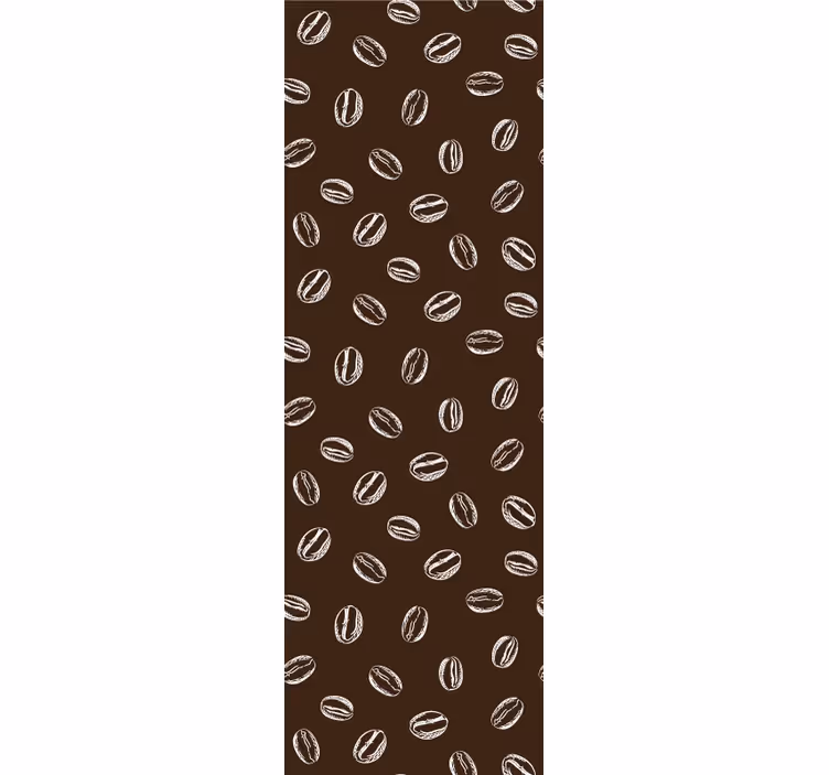 Tapete Home Office kaffeebohnenmuster - TenStickers