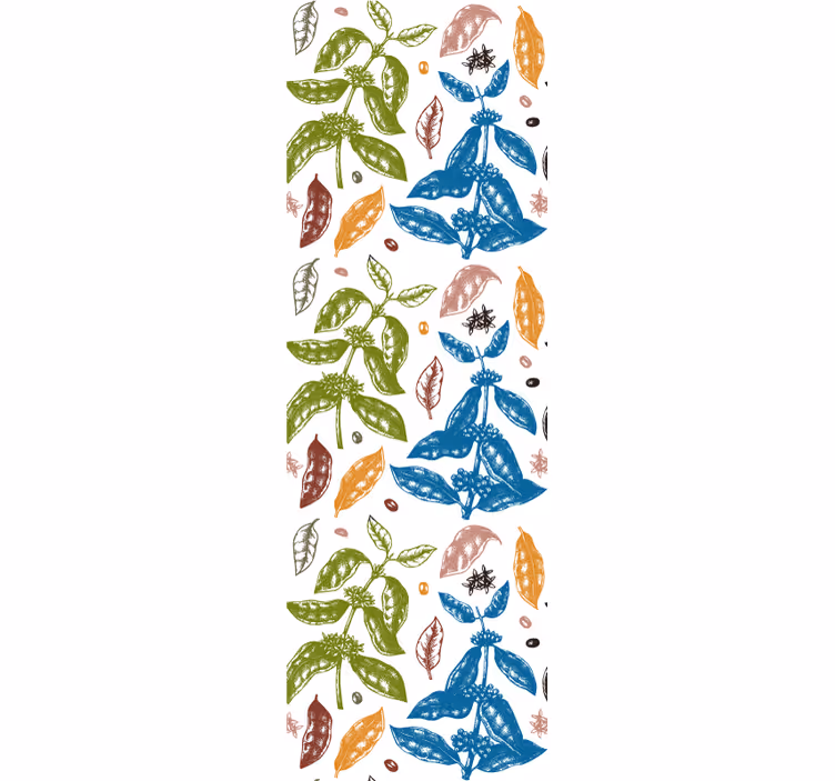 Tapete Blätter botanischer druck - TenStickers