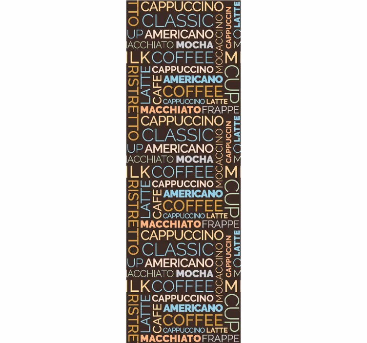Tapete Schriftzug kaffee-typografie - TenStickers