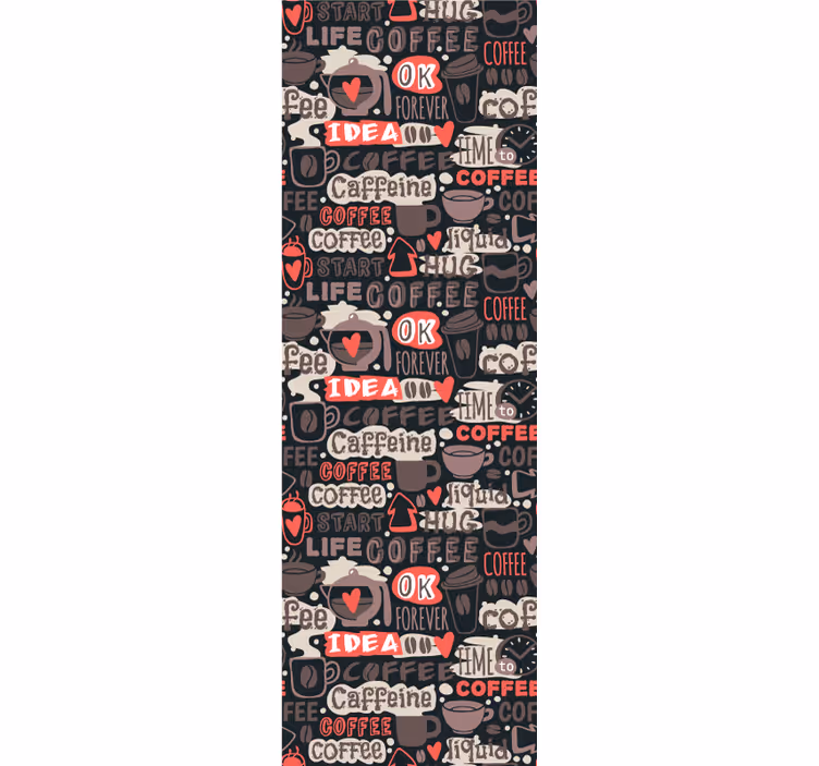 Tapete Schriftzug koffein-motiv - TenStickers