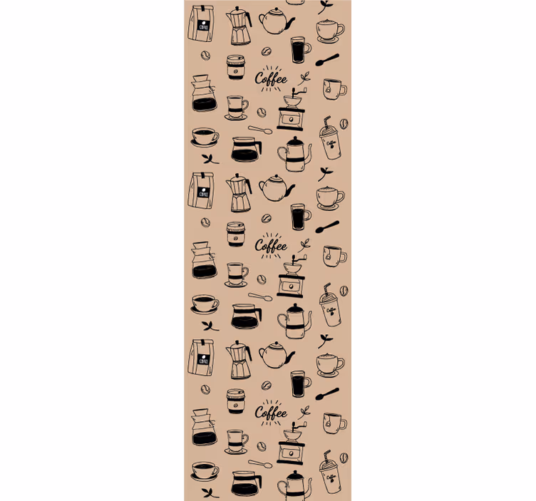 Tapete küche mit kaffeemotiv - TenStickers
