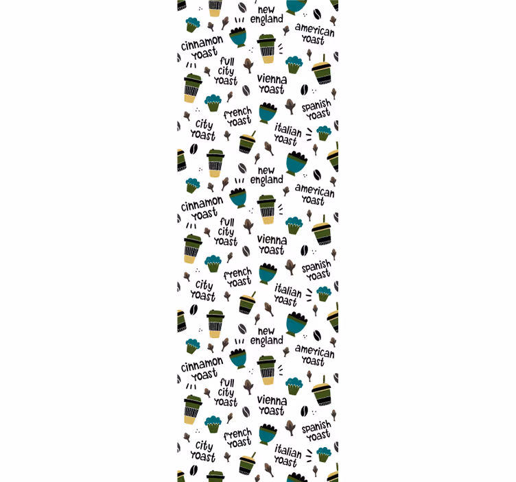 Tapete Küche kaffeeröstmuster - TenStickers