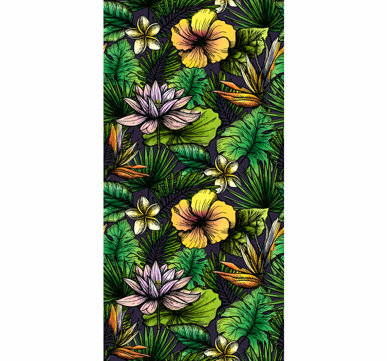 Tapete Natur tropische blüte - TenStickers