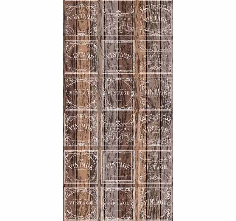Vintage Tapete gestanzte fässer - TenStickers