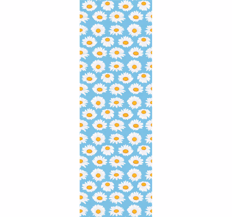 Blumentapete gänseblümchen gemustert - TenStickers
