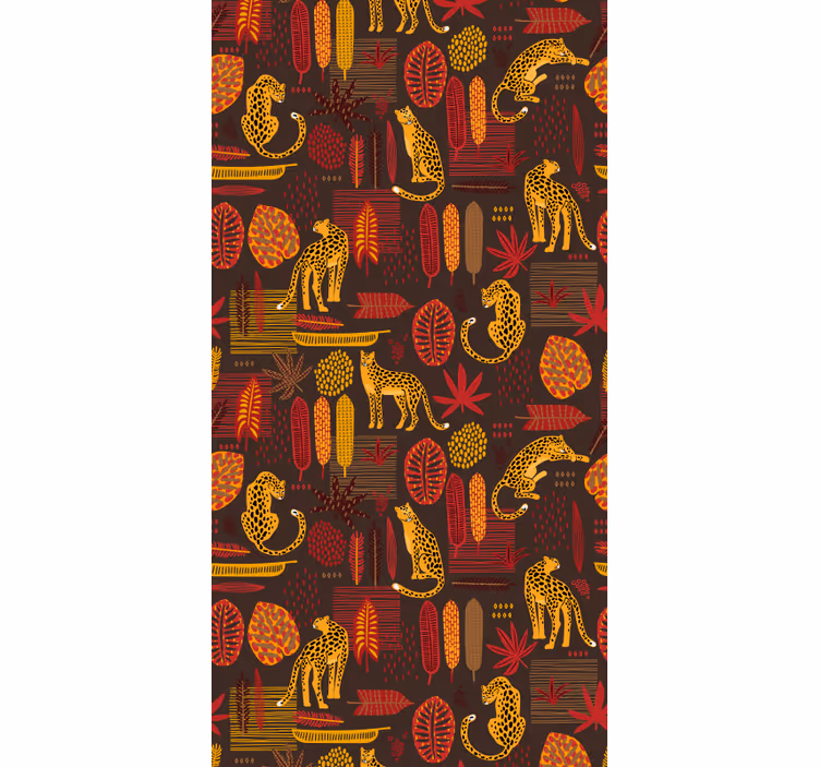Tapete Tiere afrikanisches safari-motiv - TenStickers