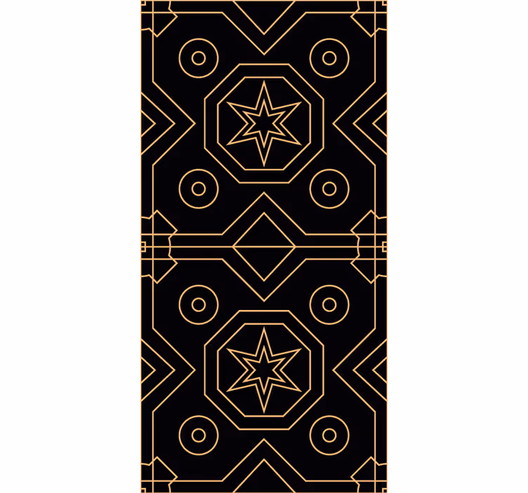 Tapete geometrisch geometrische sternsymmetrie - TenStickers