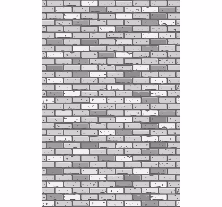 Tapete Ziegel monochromes mauerwerk - TenStickers