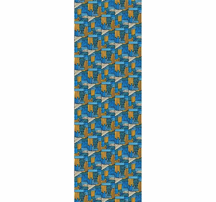Tapete geometrisch geometrisches flechtwerk - TenStickers