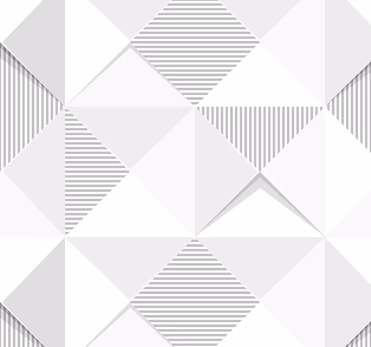 3D Tapete weißes Quadratmuster - TenStickers