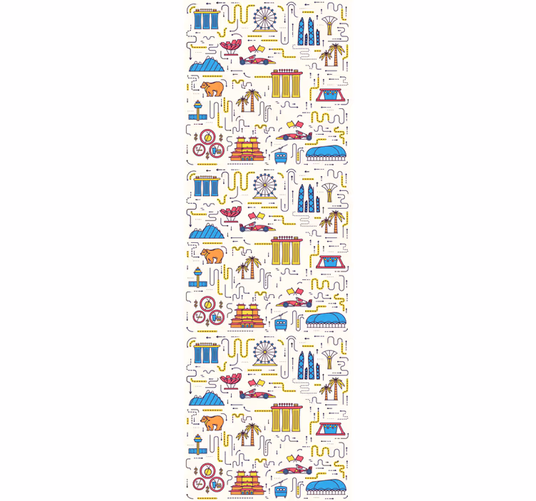 Tapete Stadt und Land stadtbild spaß - TenStickers