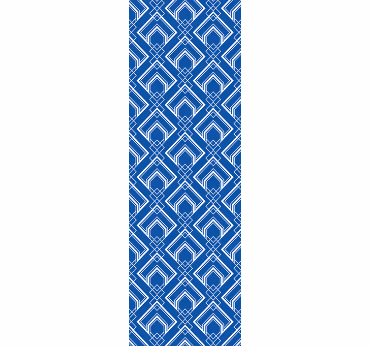 Tapete geometrisch geometrisches blaues muster - TenStickers