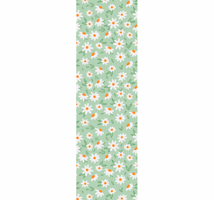 Blumentapete florales gänseblümchenmuster - TenStickers