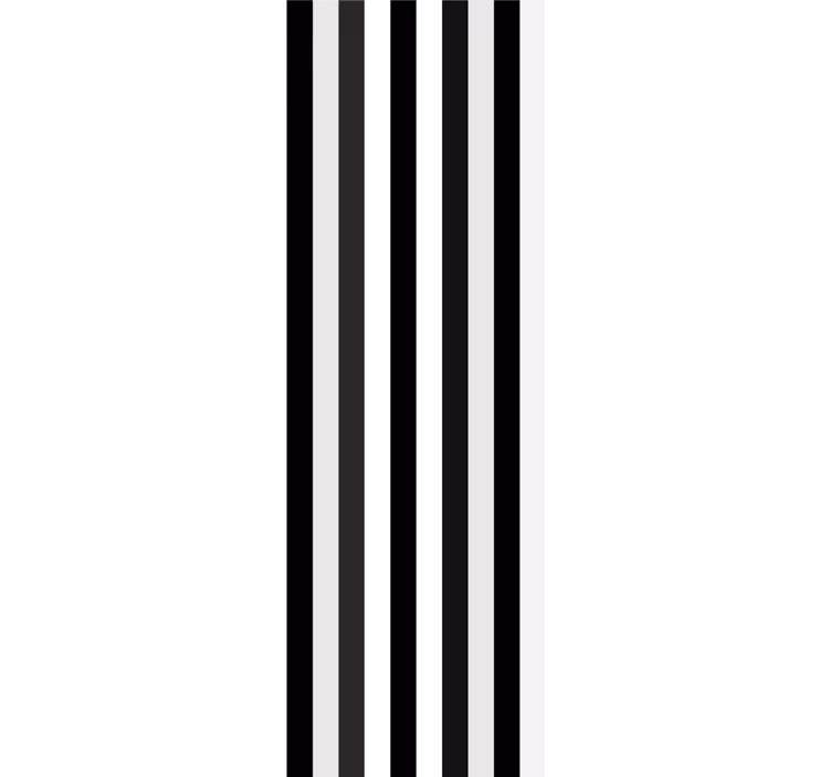 Tapete Horizontale Streifen gestreift monochrom - TenStickers
