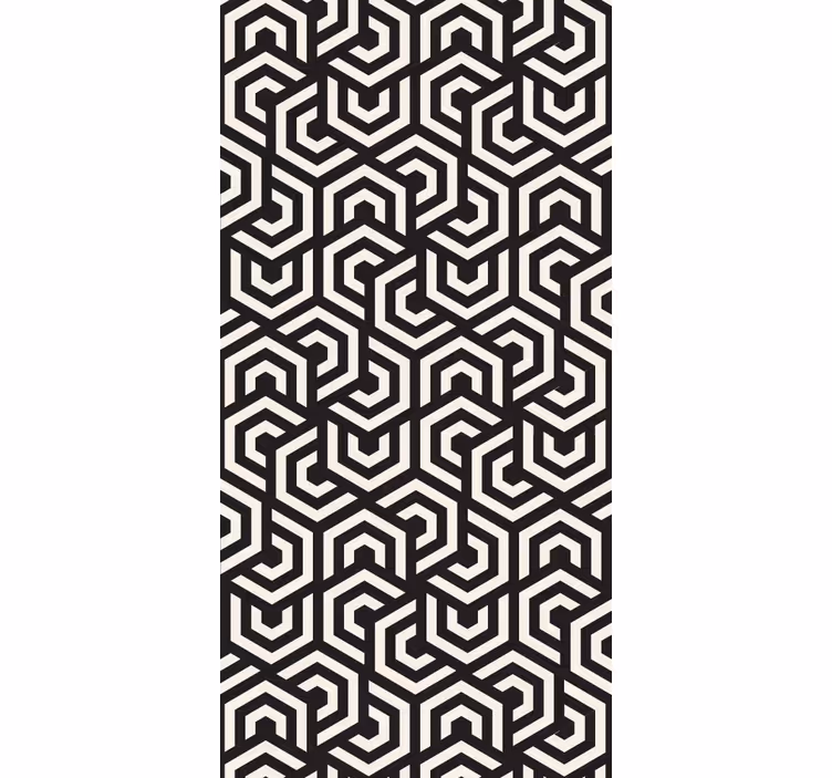 Tapete geometrisch labyrinthisches design - TenStickers