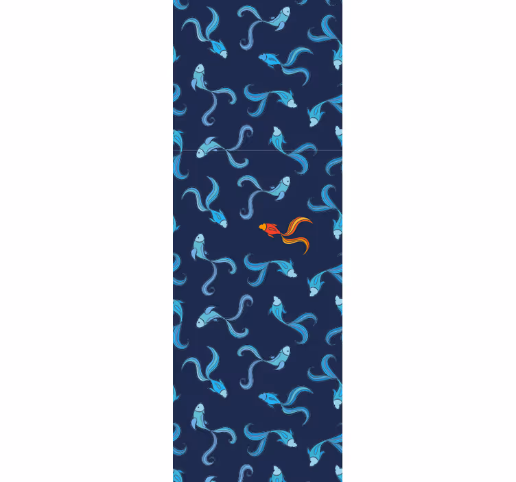 Fische Tapete muster der wasserfauna - TenStickers