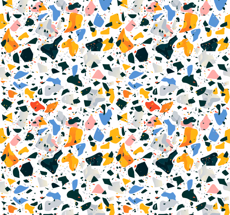 Tapete Textur bunter terrazzo - TenStickers