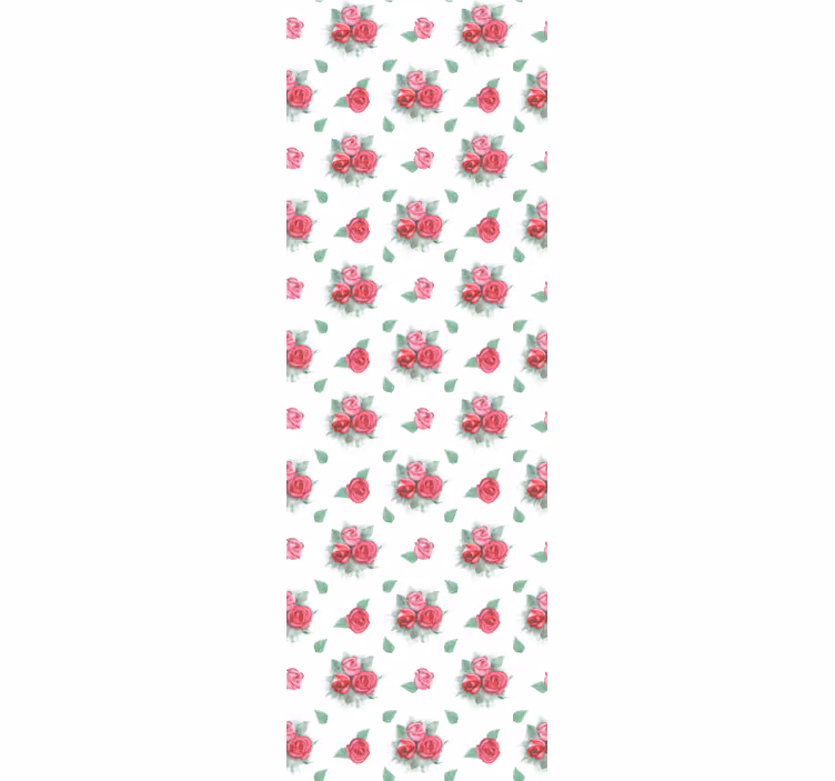 Blumentapete rosenstrauß-muster - TenStickers
