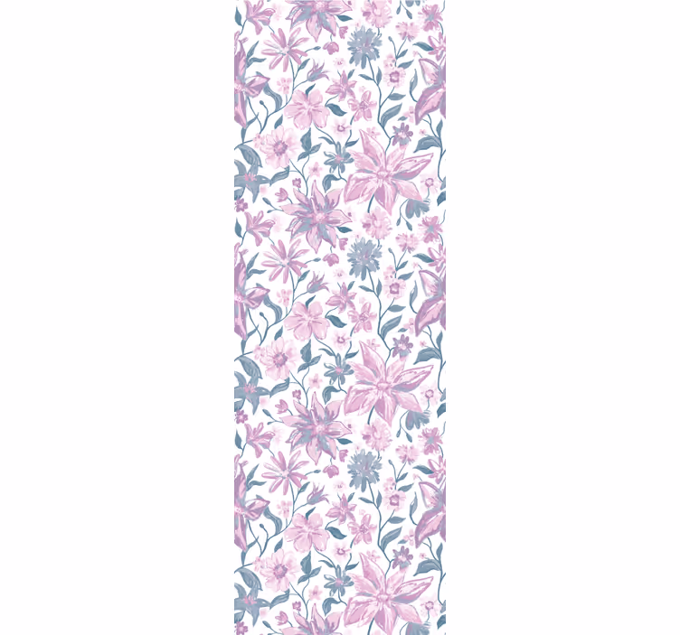 Blumentapete blumen-ambiente im schlafzimmer - TenStickers
