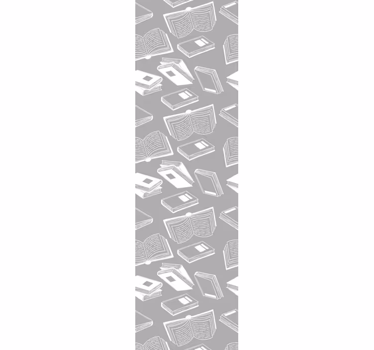 Grau tapete mit literarischem motiv - TenStickers