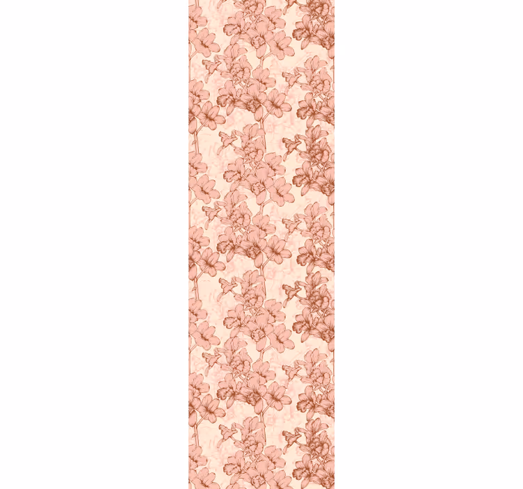 Blumentapete blumen verziert - TenStickers