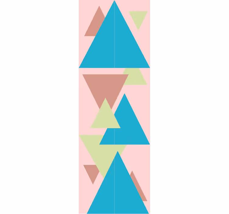 Tapete geometrisch wandbild mit geometrischen formen - TenStickers