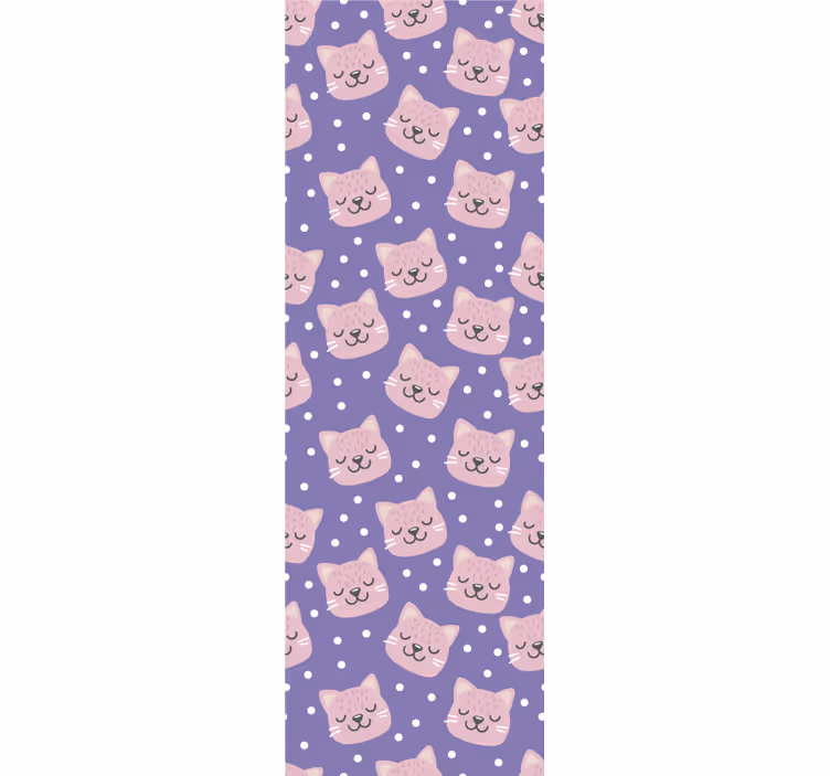 Babyzimmer Tapete gepunktetes katzenmuster - TenStickers
