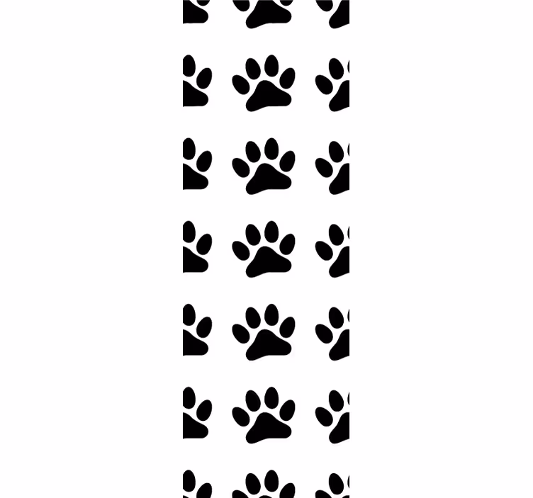Tapete Katzen pfotenmuster-design - TenStickers