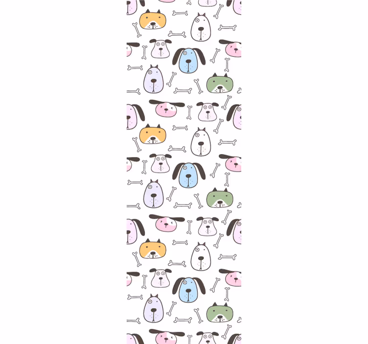 Hunde Tapete cartoon-hundefreunde - TenStickers