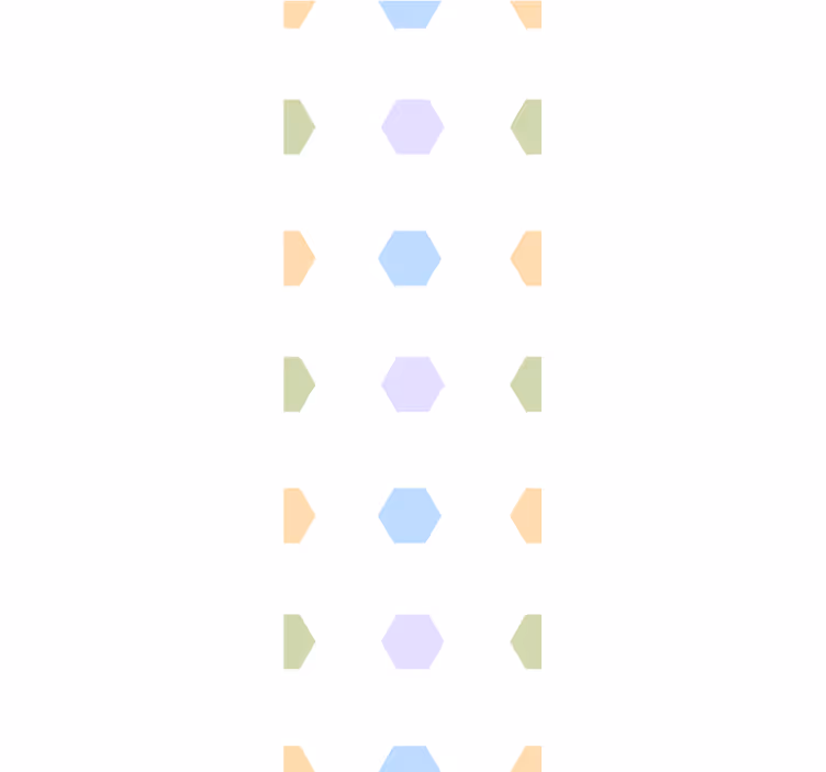 Tapete geometrisch pastell sechsecke - TenStickers