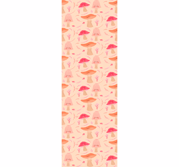 Ornament Tapete wunderliche pilze - TenStickers