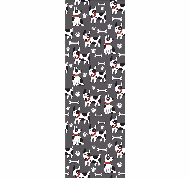 Hunde Tapete verspielte hundeillustration - TenStickers
