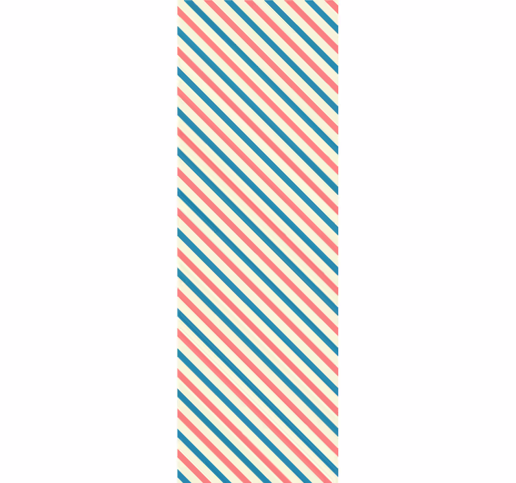 Gestreifte Tapete diagonal gestreiftes muster - TenStickers