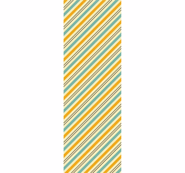 Tapete horizontale streifen im diagonalstreifen-muster - TenStickers