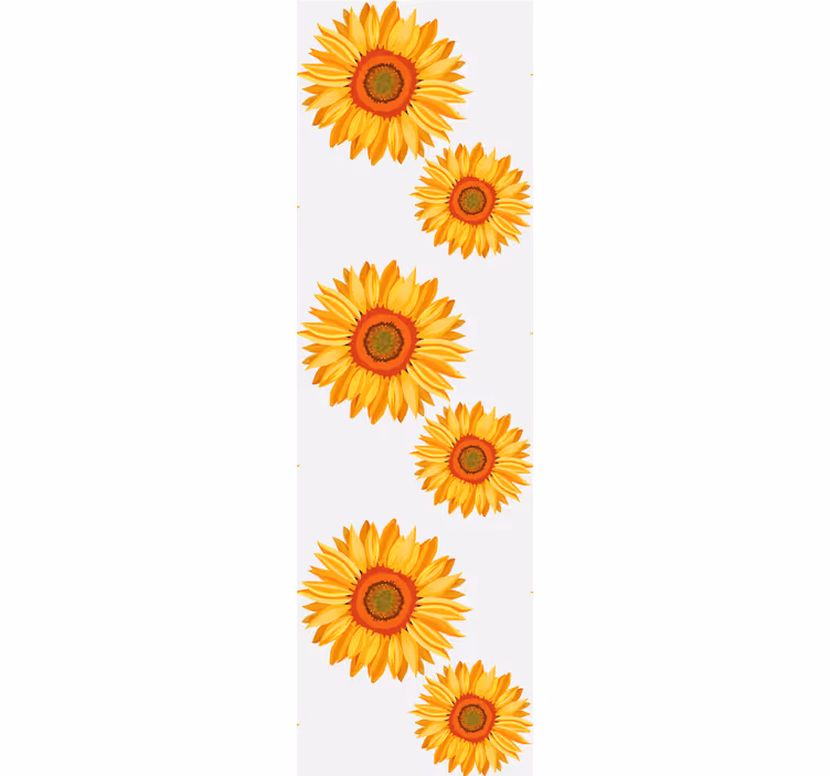 Blumentapete sonnenblumenarray - TenStickers
