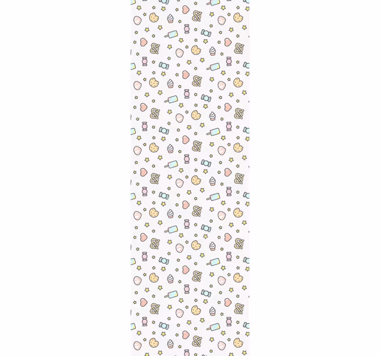 Babyzimmer Tapete süßigkeiten-inspiriertes muster - TenStickers