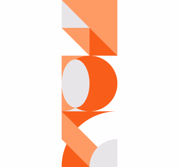 Tapete geometrisch geometrische kreisfusion - TenStickers