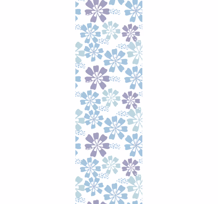 Blumentapete blumenmusterthema - TenStickers
