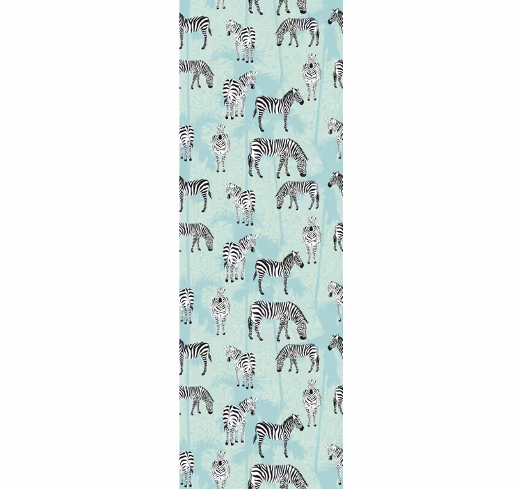 Tapete zebra mit zebramuster - TenStickers