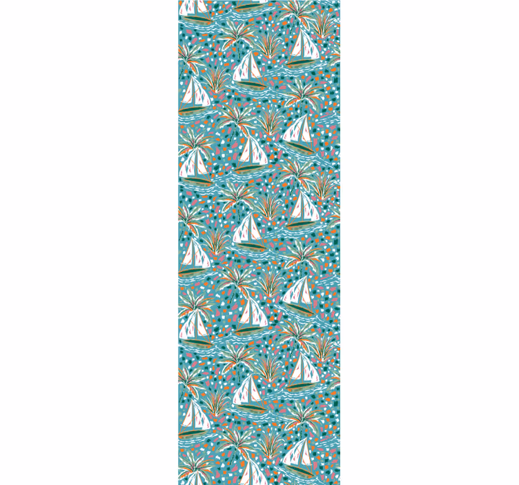 Tapete Skandinavisch segelmotiv - TenStickers