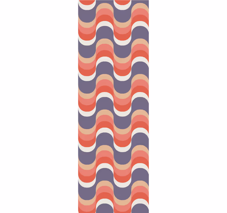 Tapete Tupfen rhythmisches wellenmuster - TenStickers